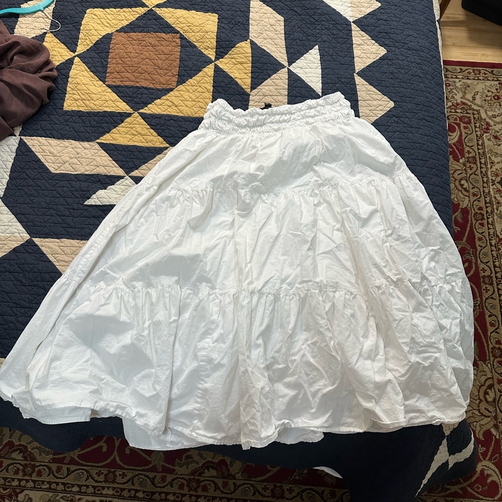 AQUA White Skirt